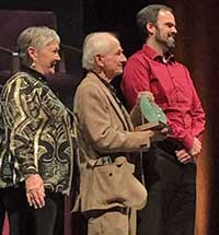 Erik Storlie receives Spirit of the Center Award award in 2018